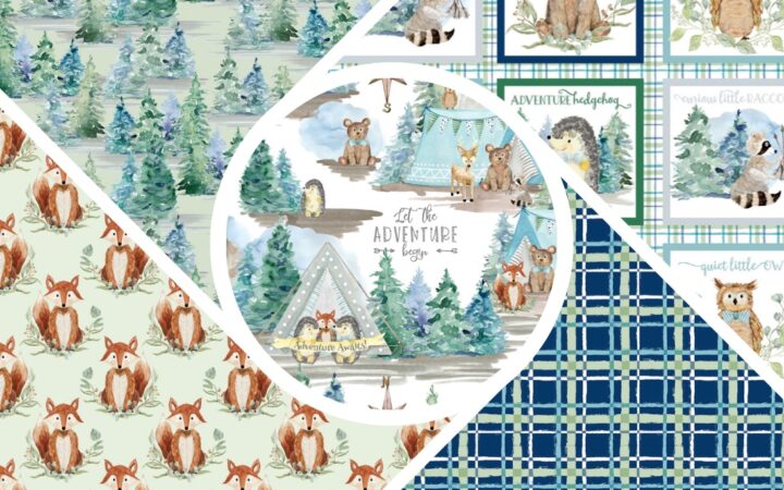 3 Wishes Forest Friends Blue Fat Quarter Pack