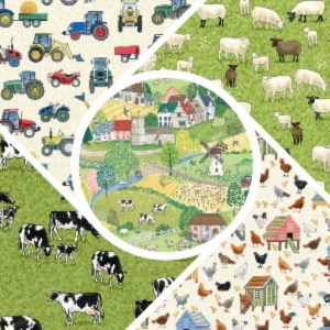 Village Life by Makower Fabrics