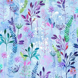 Hoffman Fabrics Periwinkle Floral