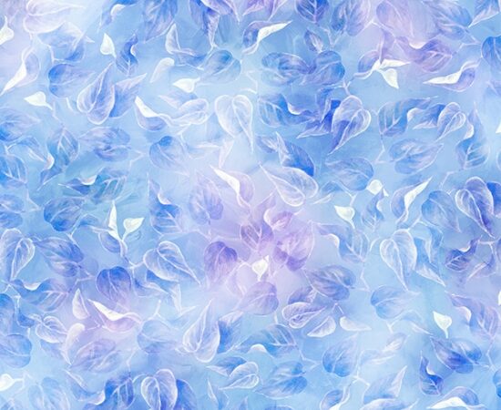 Hoffman Fabrics Cornflower Leaves