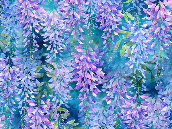Hoffman Fabrics Hyacinth Wisteria