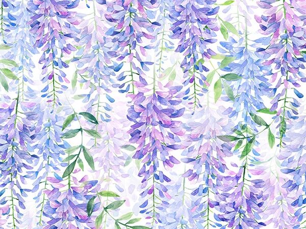 Hoffman Fabrics Wisteria White