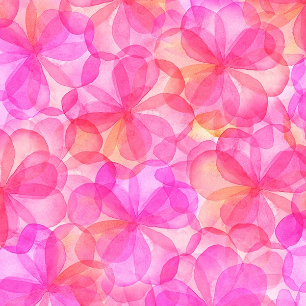 Hoffman Fabrics Pink Petals