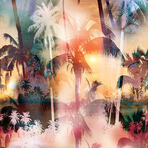 Hoffman Fabrics Paradise Palm Trees