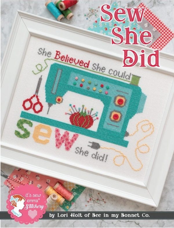 She Believed She Could Cross Stitch Chart by Lori Holt