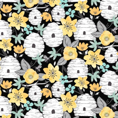 Craft Cotton Fabric Co Beetanical Bee Hives