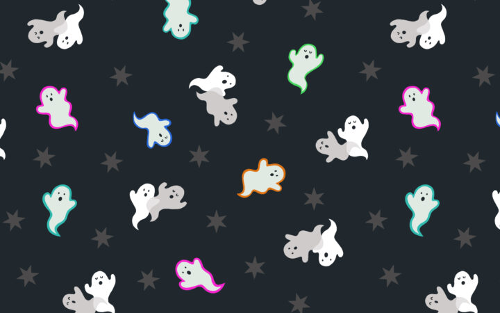 Lewis & Irene Castle Spooky Ghosts Black