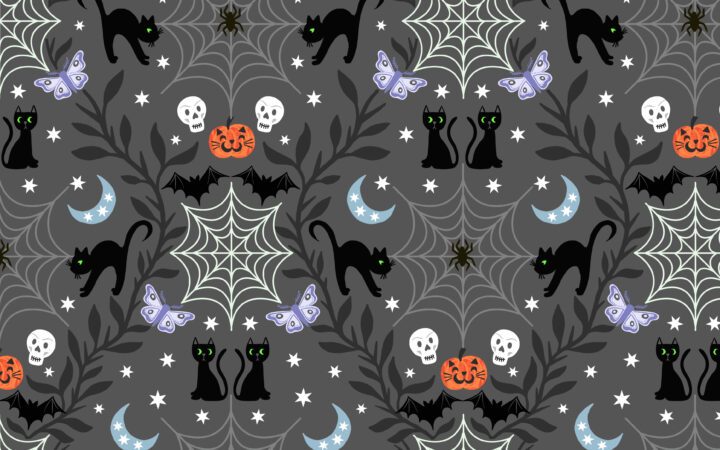 Lewis & Irene Castle Spooky Cats Grey