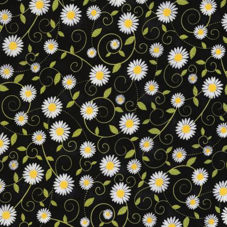 Timeless Treasures Fabric You Are My Sunshine Daisies