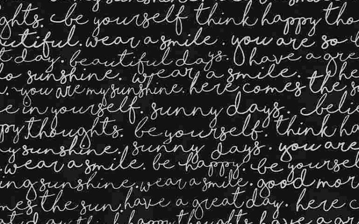Timeless Treasures You Are My Sunshine Black Script