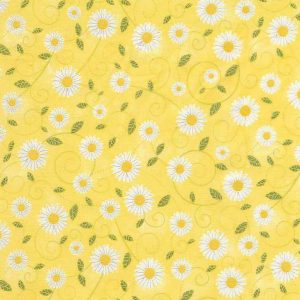 Timeless Treasures Fabric You Are My Sunshine Yellow Daisy
