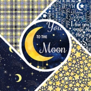 I Love You to the Moon by Timeless Treasures