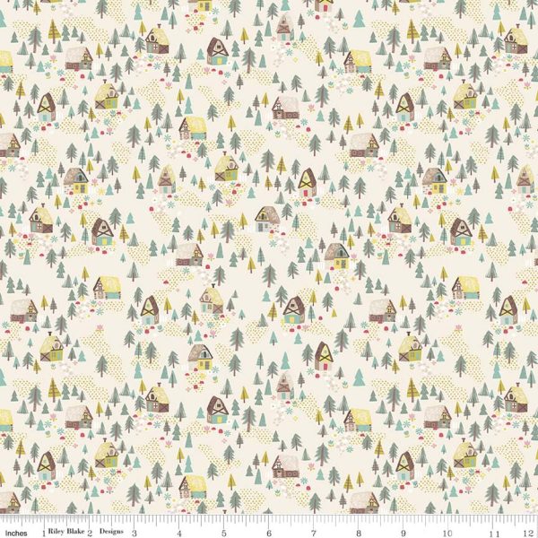 Riley Blake Fabrics Goldilocks Village on Cream C5712