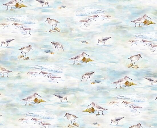 Hoffman Fabrics Shoreline Sandpipers