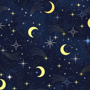 Timeless Treasures Fabric Love You To The Moon Stars & Moon
