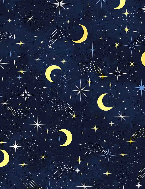 Timeless Treasures Fabric Love You To The Moon Stars & Moon