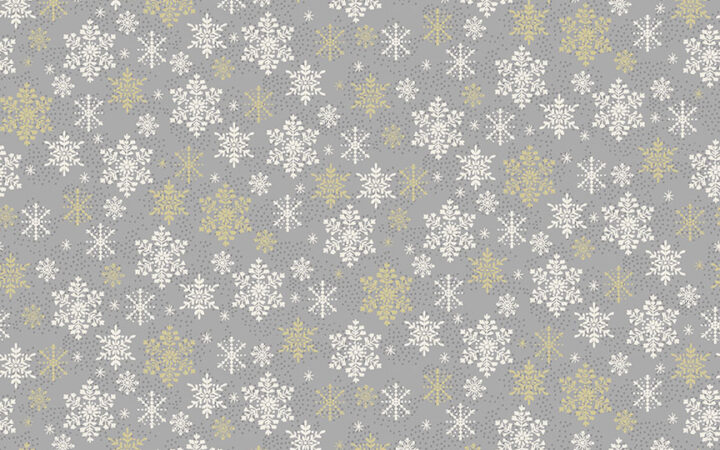 Makower Scandi Christmas Snowflake Grey