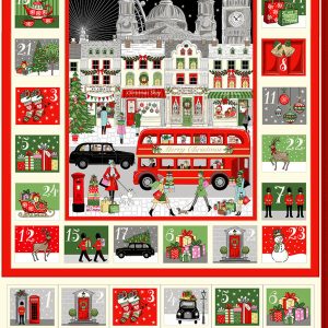 Makower Fabrics London Advent Calendar Panel