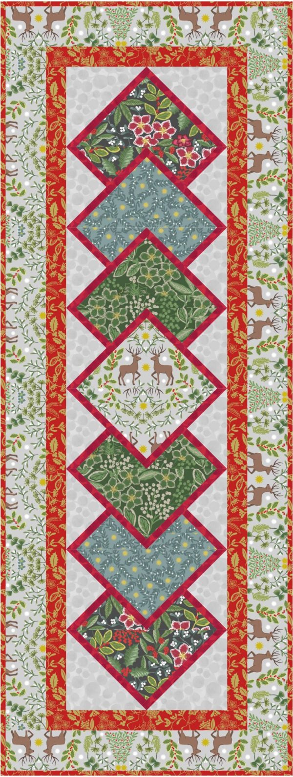 Lewis & Irene Fabrics Free Noel Table Runner Pattern