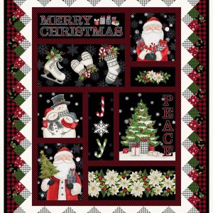 Northcott Fabrics Farmhouse Christmas Panel