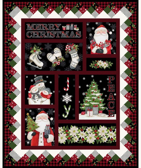 Northcott Fabrics Farmhouse Christmas Panel