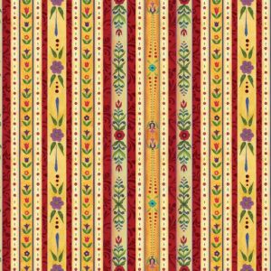 Benartex Fabrics A Quilter's Christmas Collection Festive Stripe
