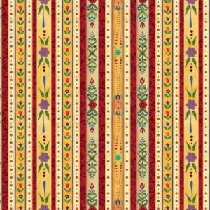 Benartex Fabrics A Quilter's Christmas Collection Festive Stripe