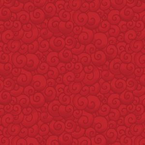 Benartex Fabrics A Quilter's Christmas Swirl co-ordinate in Red