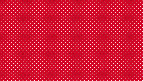 Makower Fabrics Spot On White on Bright Red