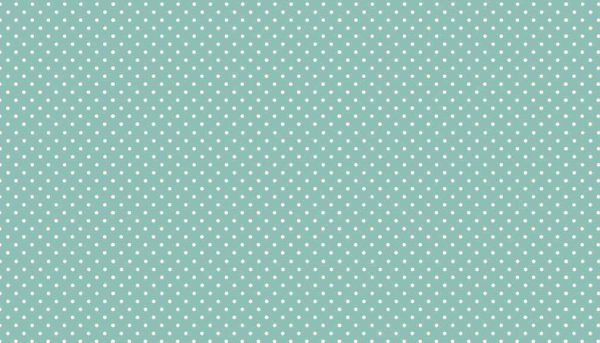 Makower Fabrics Spot On White on Teal