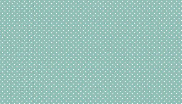 Makower Fabrics Spot On White on Teal