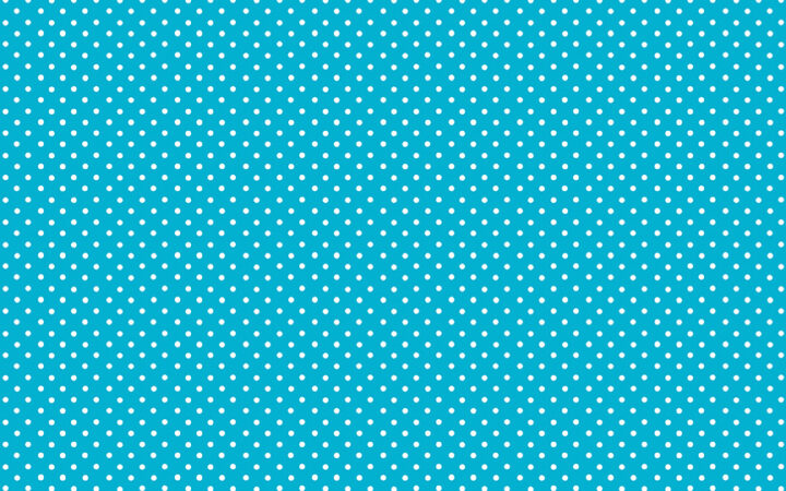 Makower Spot On White on Turquoise