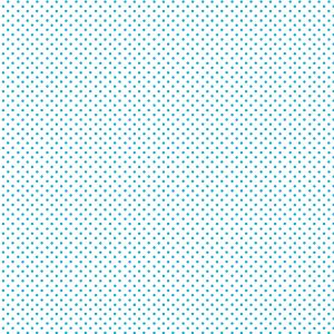 Makower Fabrics Spot On Turquoise on White