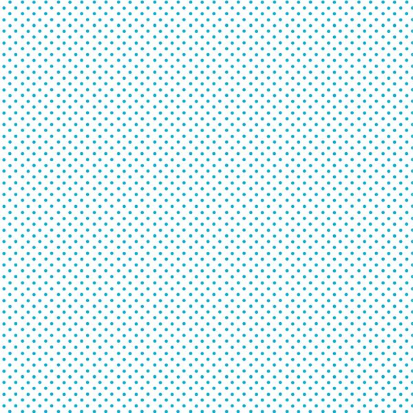 Makower Fabrics Spot On Turquoise on White