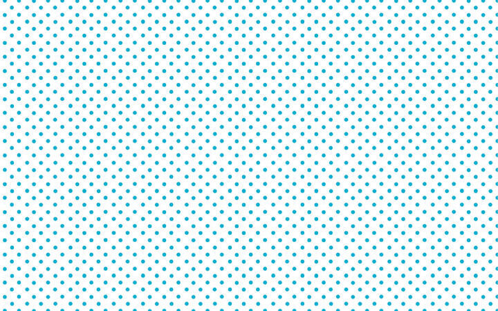 Makower Spot On Turquoise on White