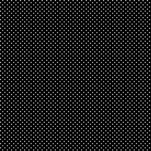 Makower Fabrics Spot On White on Black
