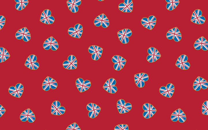 Lewis & Irene Coronation Day Heart Flags