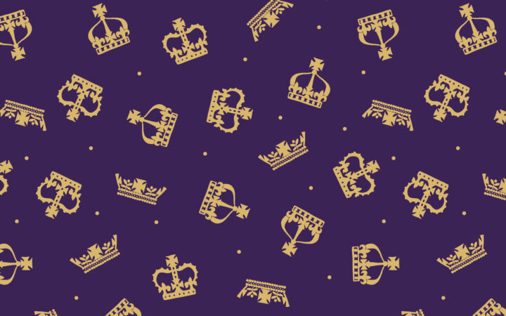 Lewis & Irene Coronation Day Crowns Purple