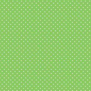 Makower Fabrics Spot On White on Apple Green