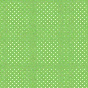 Makower Fabrics Spot On White on Apple Green