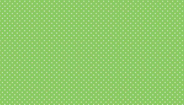 Makower Fabrics Spot On White on Apple Green