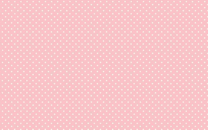 Makower Spot On White on Baby Pink