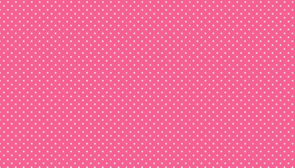 Makower Fabrics Spot On White on Candy Pink