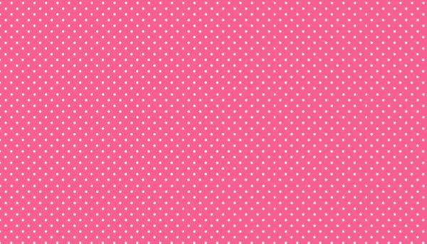 Makower Fabrics Spot On White on Candy Pink