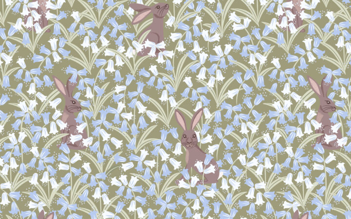 Lewis & Irene Bluebell Wood Reloved Hare Sage