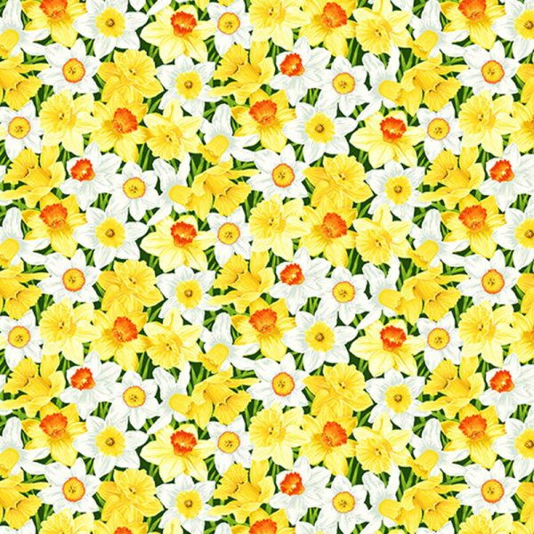 Makower Fabrics Summer Days Daffodils