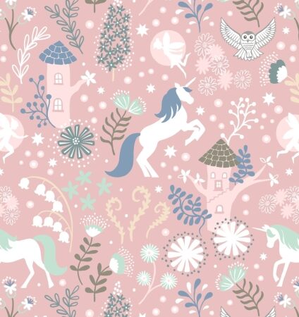 Lewis & Irene Unicorn Forest Stretch Jersey