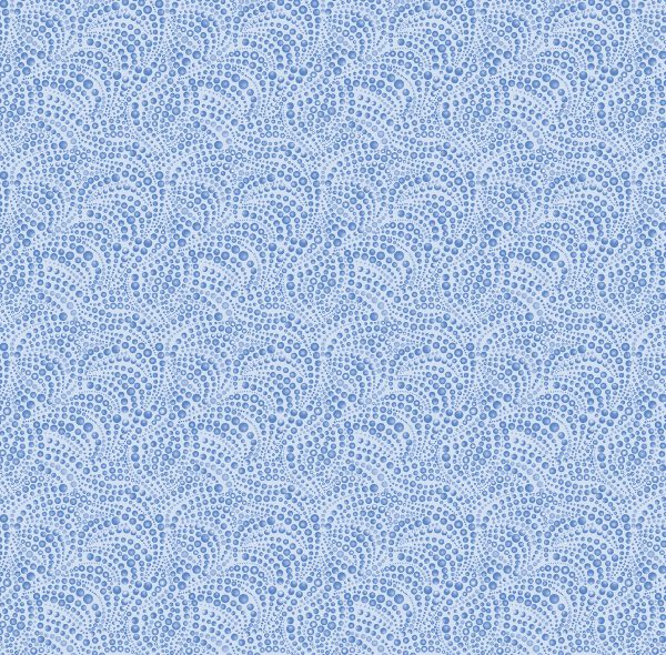 Benartex Fabrics Singing the Blues Beaded Swirl in Blue