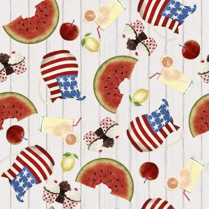 3 Wishes Fabric Hometown America Tossed Fruit