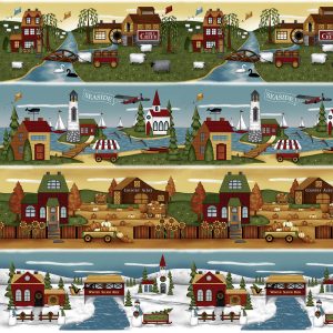 Henry Glass Fabrics Country Journey Seasons Quilt Panel